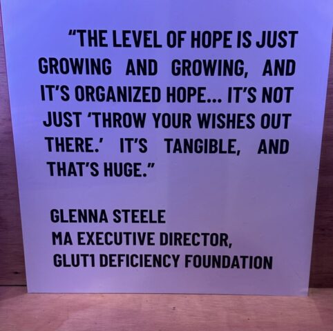 GLUT1 Deficiency Foundation Quote on the Wall of Achievements