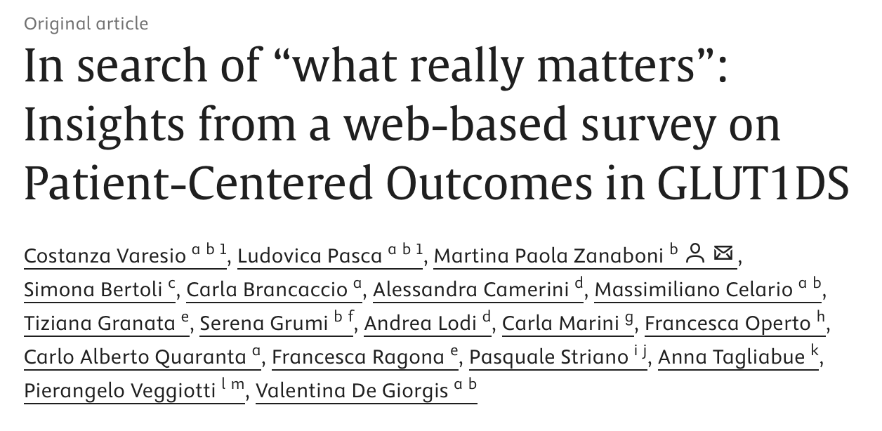 In search of “what really matters”: Insights from a web-based survey on Patient-Centered Outcomes in GLUT1DS - ScienceDirect 2026-02-05 07-11-31